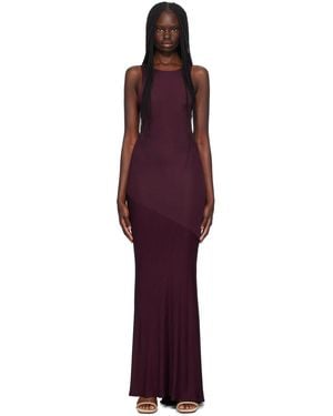 Atlein Bias-Cut Maxi Dress - Black