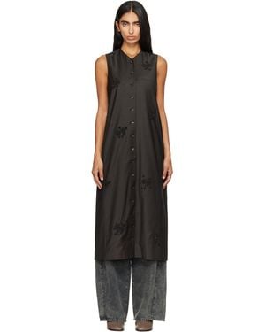 Cordera Tailored Embellished Maxi Dress - Black