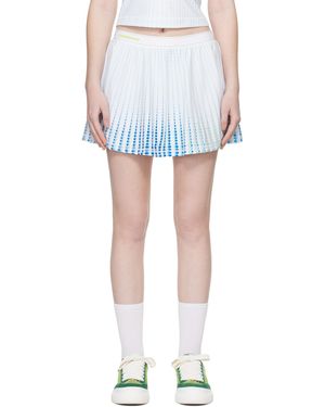 CASABLANCA Tennis Printed Racer Miniskirt - Blue