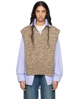 Maison Margiela ボタニカルダイ ベスト - ブルー