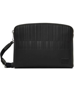 Paul Smith ブラウン Shadow Stripe レザー バッグ - ブラック