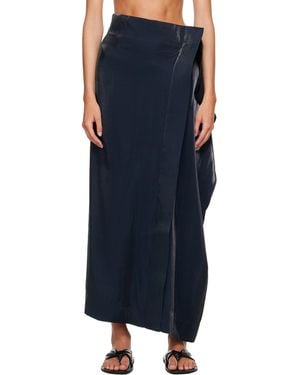 Issey Miyake Ssense Exclusive Mercury Maxi Skirt - Blue