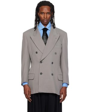 SOSHIOTSUKI 80S Classic 6B Shaped Blazer - Grey