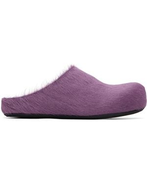 Marni Fussbett Sabot Slip-On Loafers - Purple