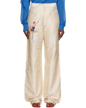 Caro Editions Off- Annika Clown Trousers - Blue