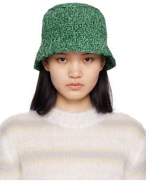 BY FAR Green Robbie Bucket Hat