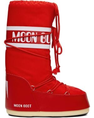 Moon Boot Icon Nylon Boots - Red