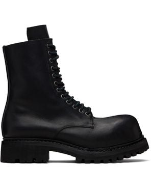 A Diciannoveventitre Prisma Combat Boots - Black