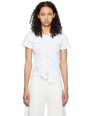 Marques'Almeida Marques Almeida Gathered T-shirt - White