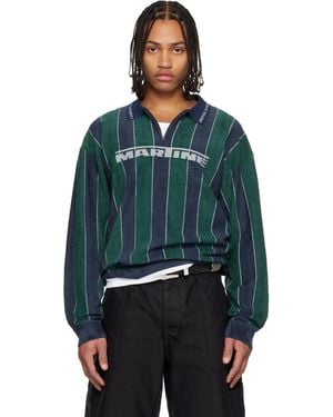 Martine Rose Sporty Logo Polo - Blue