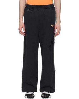 Doublet ブラック Rcaケーブル スウェットパンツ