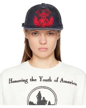 Rhude St. Seal Curved Brim Denim Cap - Blue