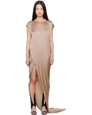 Rick Owens Taupe Hollywood Edfu T Maxi Dress - Black