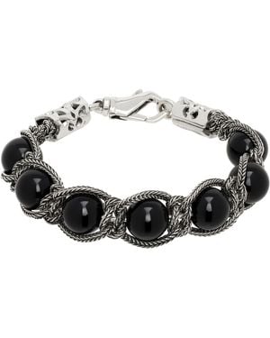 Emanuele Bicocchi Beads Bracelet - Black
