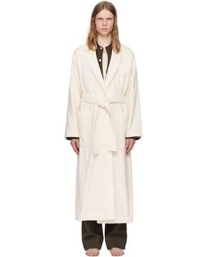 Tekla Off- Terry Classic Bathrobe - Natural