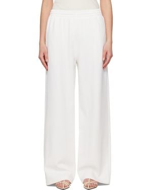 Wardrobe NYC Off- Semi Matte Track Lounge Pants - White