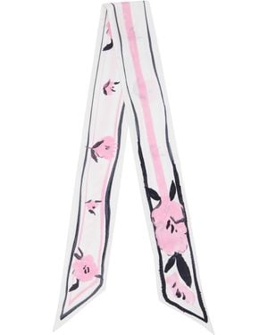 Marni Floral Print Silk Bandeau Scarf - Multicolour