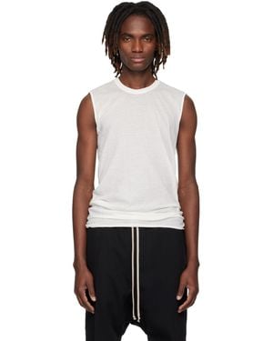 Rick Owens Off- Temple Basic Sl Tank Top - Black