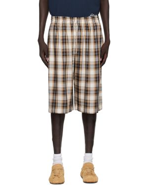 Acne Studios Check Shorts - Black