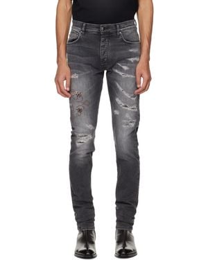 Amiri Hollywood' Studded Jeans - Black