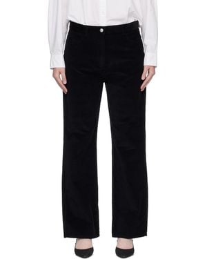 TOTEME Straight Cord Trousers - Black