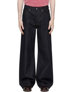 sunflower Relaxed Boot Selvedge Jeans - Black