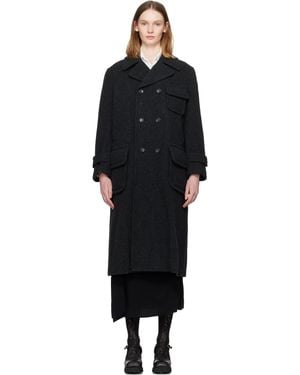 Comme des Garçons Large Side Pocket Coat - Black