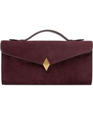 Metier Burgundy Edge Clutch - Purple