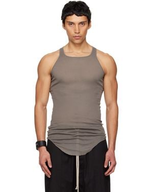 Rick Owens Temple Basic Rib Tank Top - Black