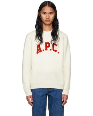 A.P.C. Pull Joshua Blanc Cassé - Multicolore