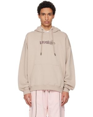 Off-White c/o Virgil Abloh Heraldic Arrow Skate Hoodie - Brown