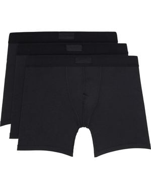 Skims Three-Pack Cotton 5 Boxer Briefs - Blue