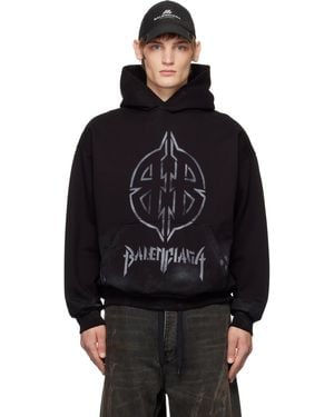 メンズ Balenciaga パープル Political Campaign フーディ