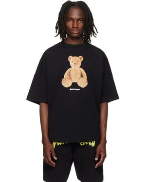 Palm Angels Bear Over T-Shirt - Black