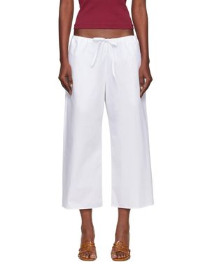 Flore Flore Josephine Lounge Pants - White