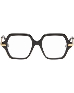 Loewe Lunettes Noires À Monture Fine - Marron