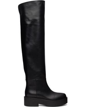 Gianvito Rossi Vitello Glove Tall Boots - Black
