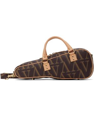 VAQUERA Sac Pour Violon Brun À Monogrammes - Noir