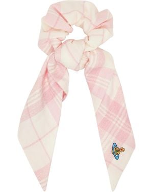 Vivienne Westwood Chouchou Surdimensionné Rose À Logo Brodé