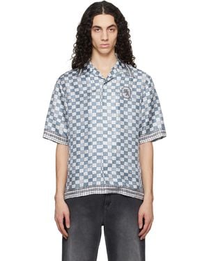 Amiri Ma Chequered Bowling Shirt - Black