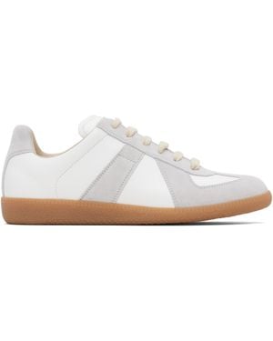 Maison Margiela Baskets Replica Blanc Et Gris - Noir