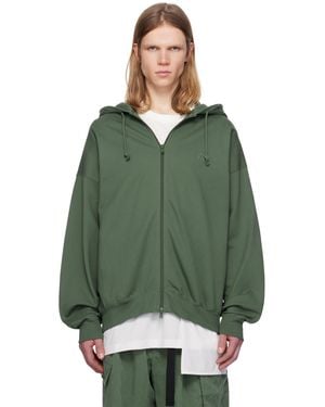 Y-3 グリーン M Ft ジップフーディ