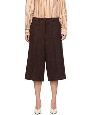 UMBER POSTPAST Wool Bermuda Shorts - Black