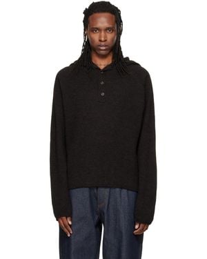 YMC Runaway Neck Jumper - Black