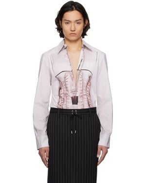 Jean Paul Gaultier 'The Trompe-L'Œil Corset' Shirt - Black