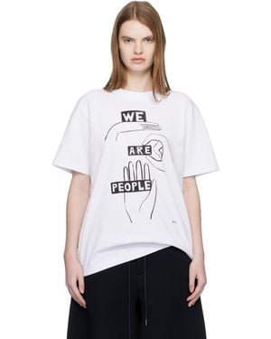 Sacai 'Geoff Print T-Shirt - White