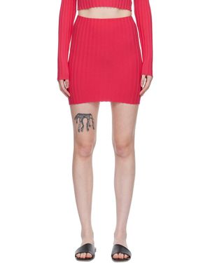 Cotton Citizen Capri Miniskirt - Red