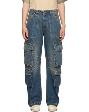 Golden Goose En Goose Distressed Finish Jeans - Blue