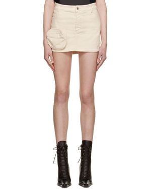 Halfboy Off- Pocket Miniskirt - Black