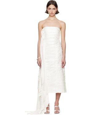 Super Yaya Ssense Exclusive Bridal Capsule Ribbon Midi Dress - Black